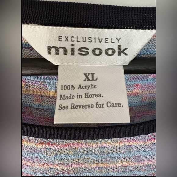 NWT Misook Women’s 3pc Light Blue/Pink Two Tank Top Blazer Set Size XL Sku#133 - Picture 7 of 15